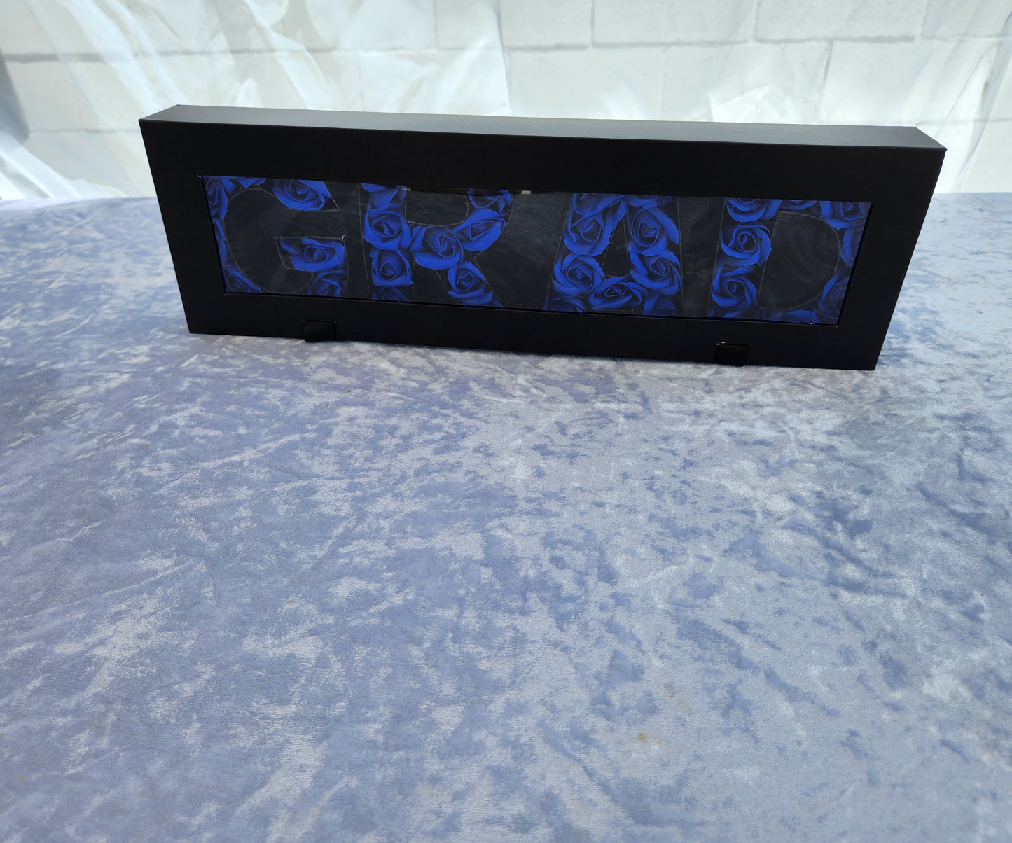 Black "GRAD" box with 36 Blue Rose Soaps