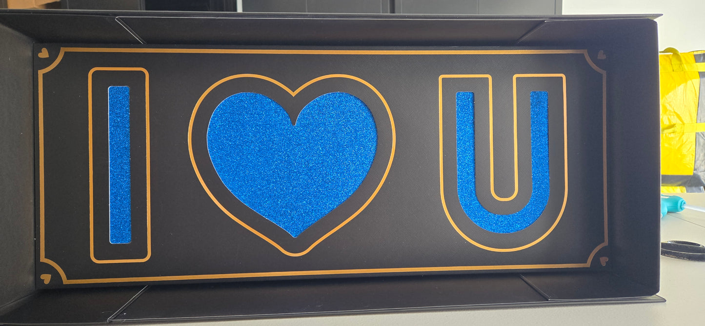 Custom I Heart U Box