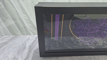 Black "I heart U" Box with 19 Purple Rose Soaps