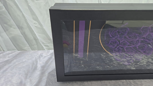 Black "I heart U" Box with 19 Purple Rose Soaps