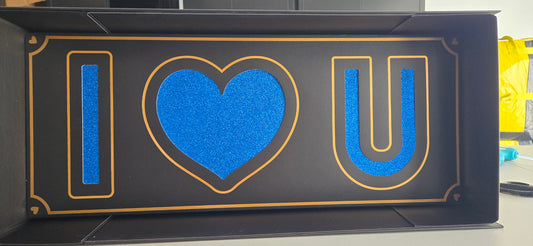 Custom I Heart U Box