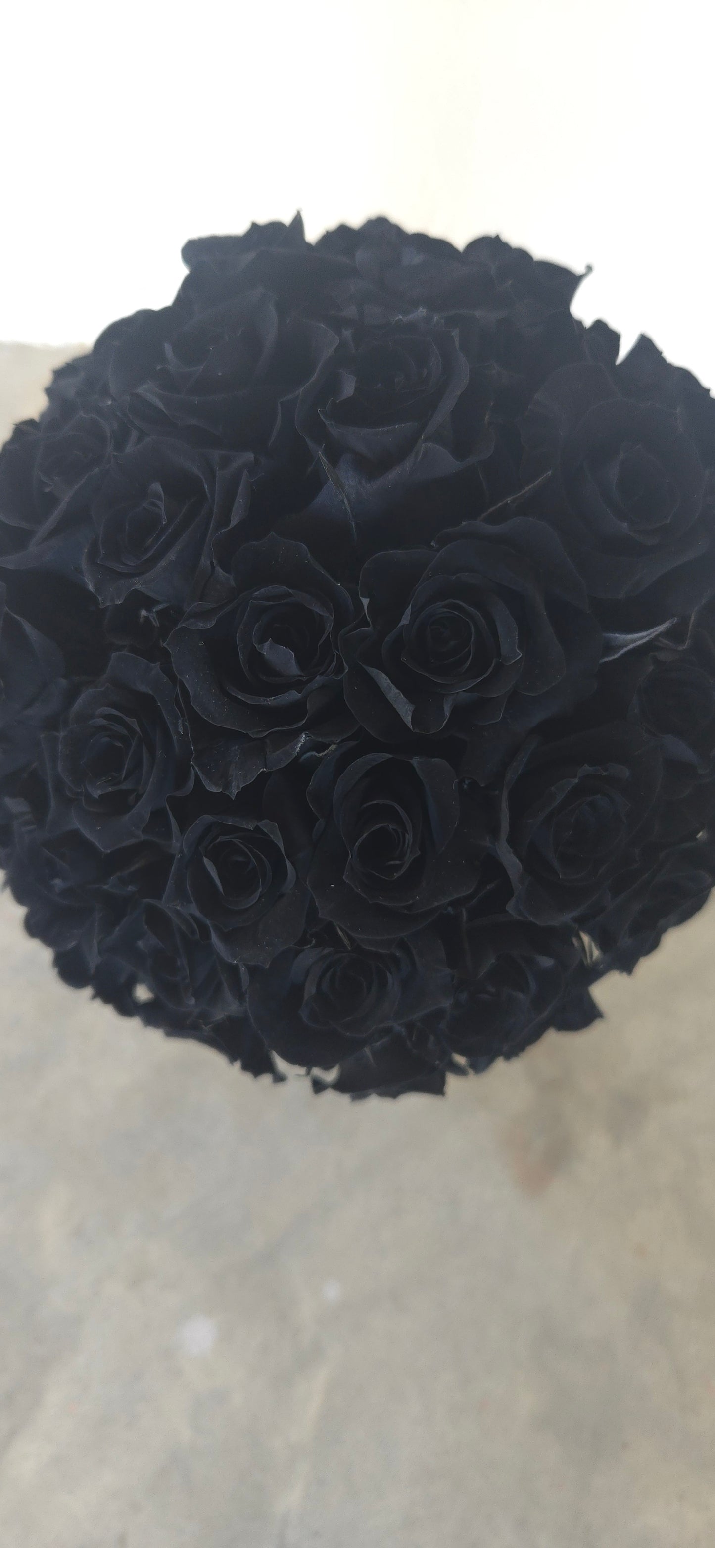Midnight Muse – Black Preserved Rose Vase Arrangement