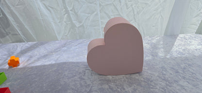Giant Pink Heart Box with 25 Pink Preserved Roses